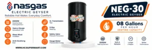 Nasgas NEG-30 Electric Geyser