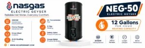 Nasgas NEG-50 Electric Storage Geyser