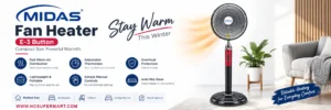 MIDAS FAN HEATER E-3 BUTTON