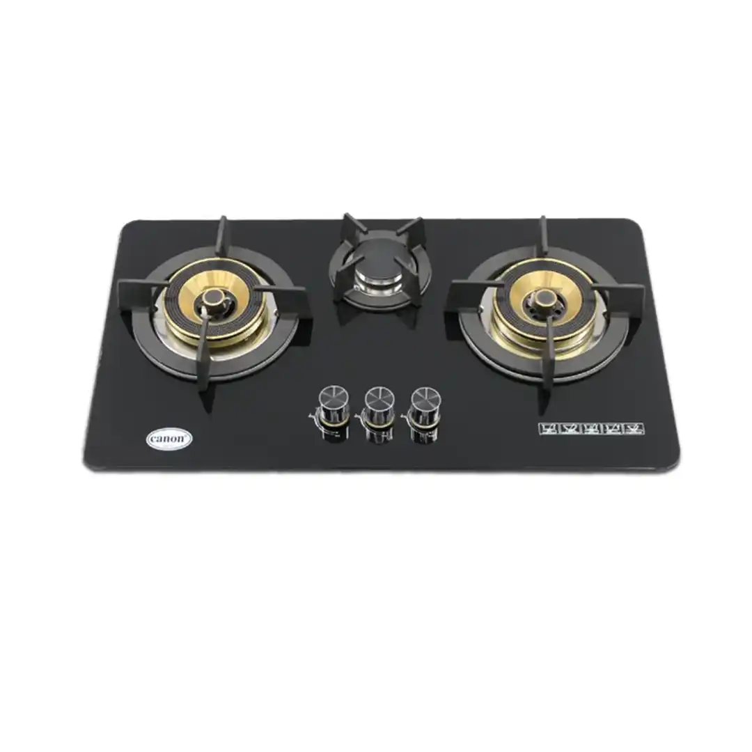 Gas Hob - 3B-B-33 CANON 3B-B-33 3 BURNER GLASS HOB