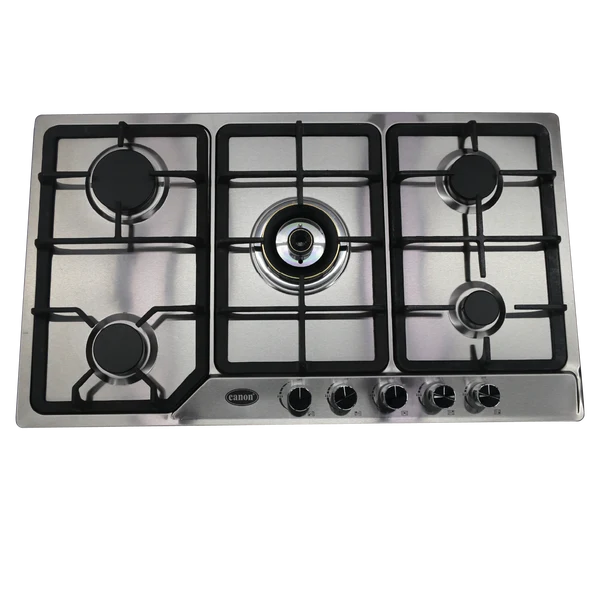 Gas Hobs - HB-935-S2 CANON HB-935-S2 5 BUNER STAINLES STEEL HOB